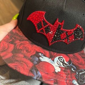 Harley Quinn DC Comics Swarovski crystal embellished adjustable hat